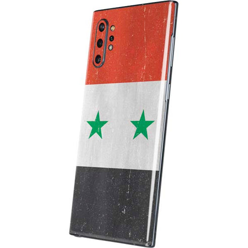 Syria Flag Distressed Galaxy Note 10 Plus Skin
